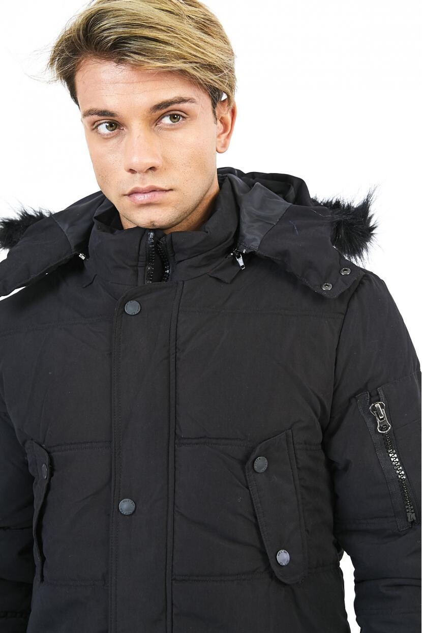 Twenty3 1745 KAPŞONLU UZUN SOFT KABAN