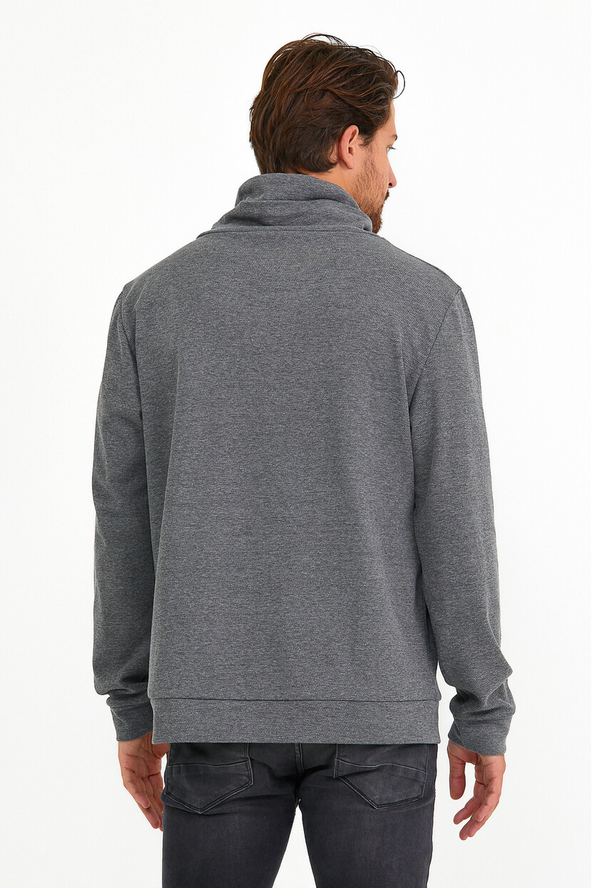 Twenty3  Erkek Balıkçı Yaka Slim fit  Brooklyn Baskılı Sweatshirt 