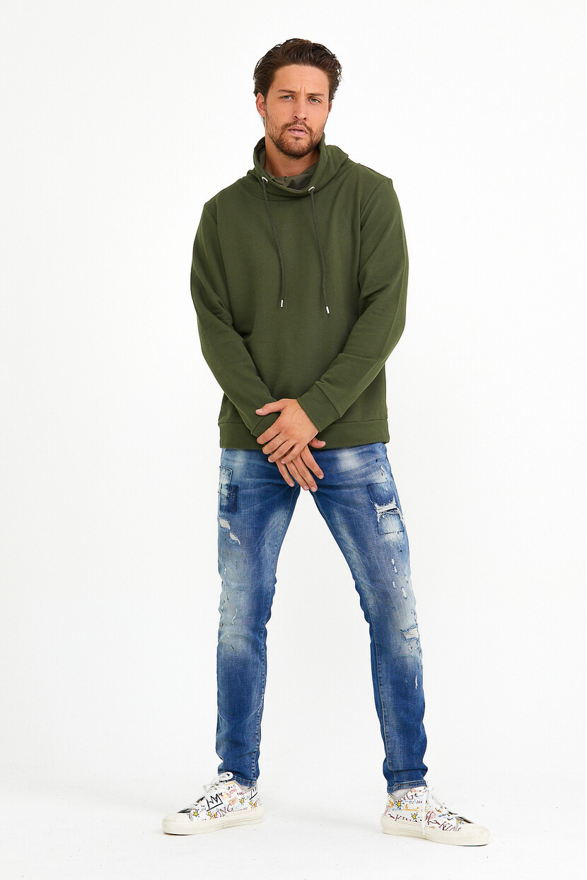 Twenty3  Erkek Balıkçı Yaka Slim fit  Sweatshirt 