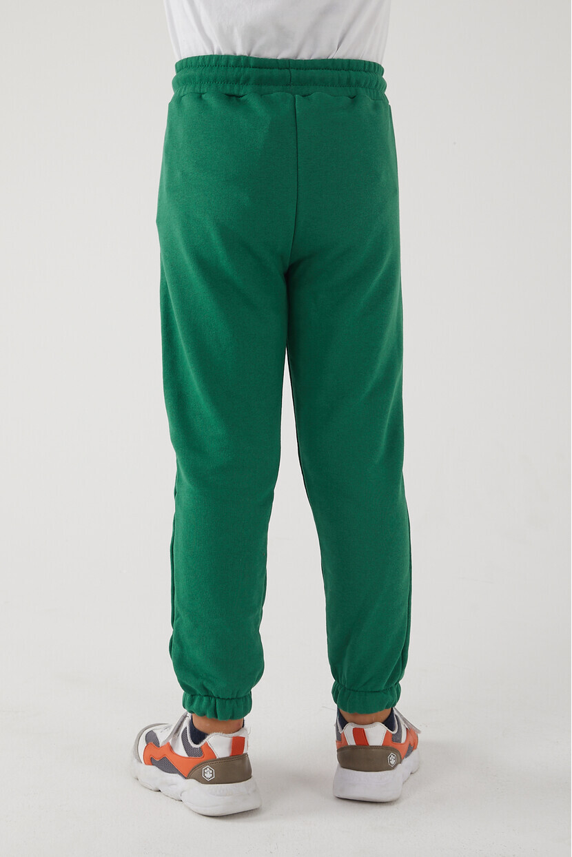 Twenty3 Erkek Çocuk 3 İplik Cepli Beli Ve Paçası Lastikli Baskılı Eşofman Altı