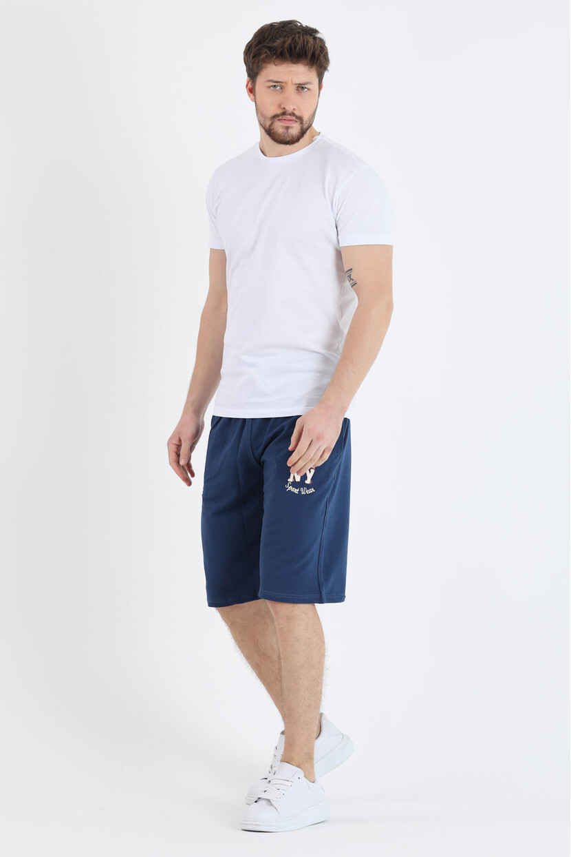 Twenty3 Erkek Örme Aplike Nakışlı Şort