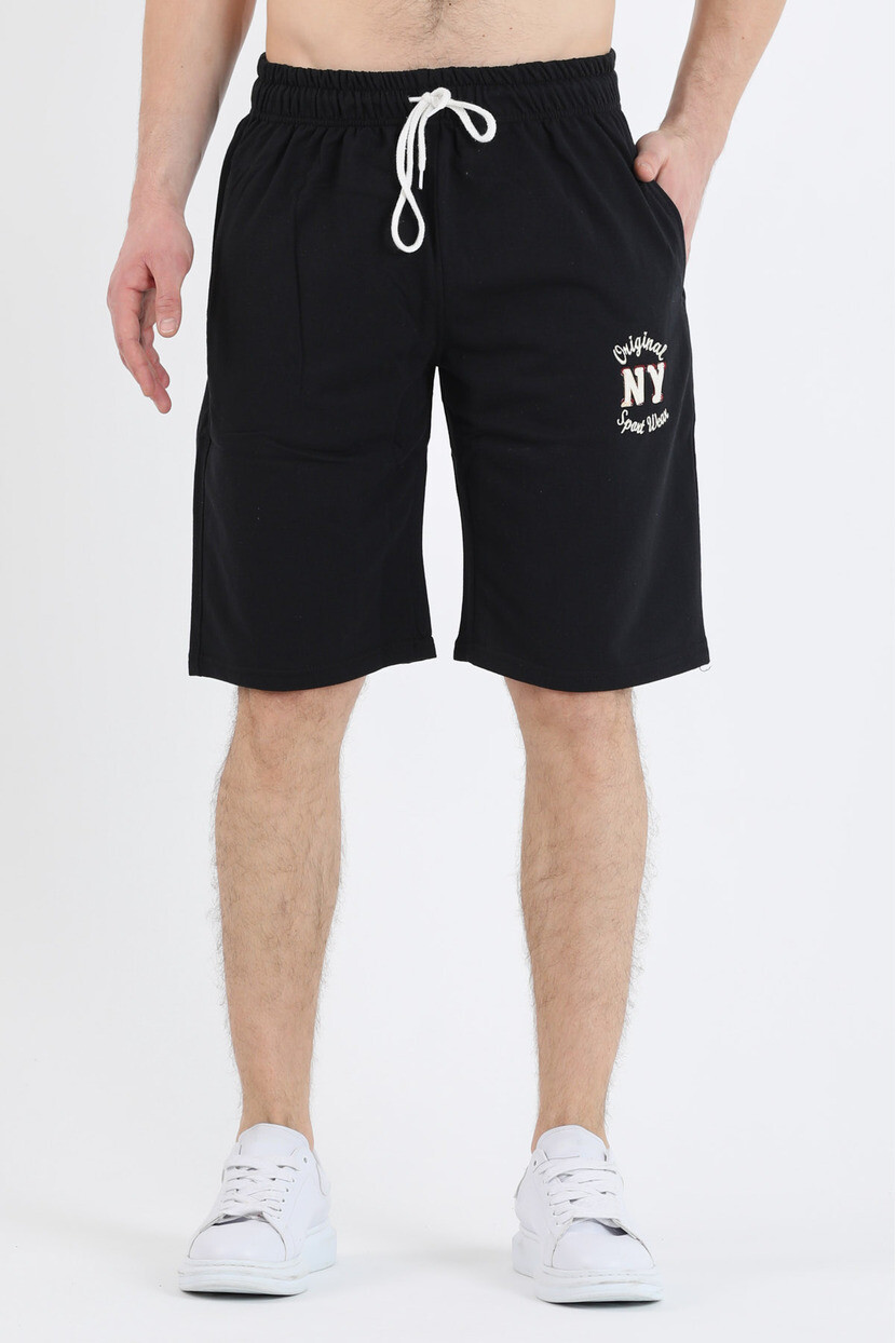 Twenty3 Erkek Örme Aplike Nakışlı Şort