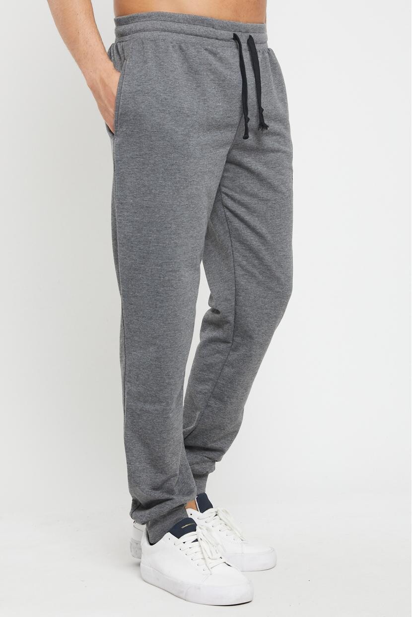 Twenty3 Erkek Paçası Lastikli Kalın İçi Polarlı/Şardonlu Basic Eşofman Altı