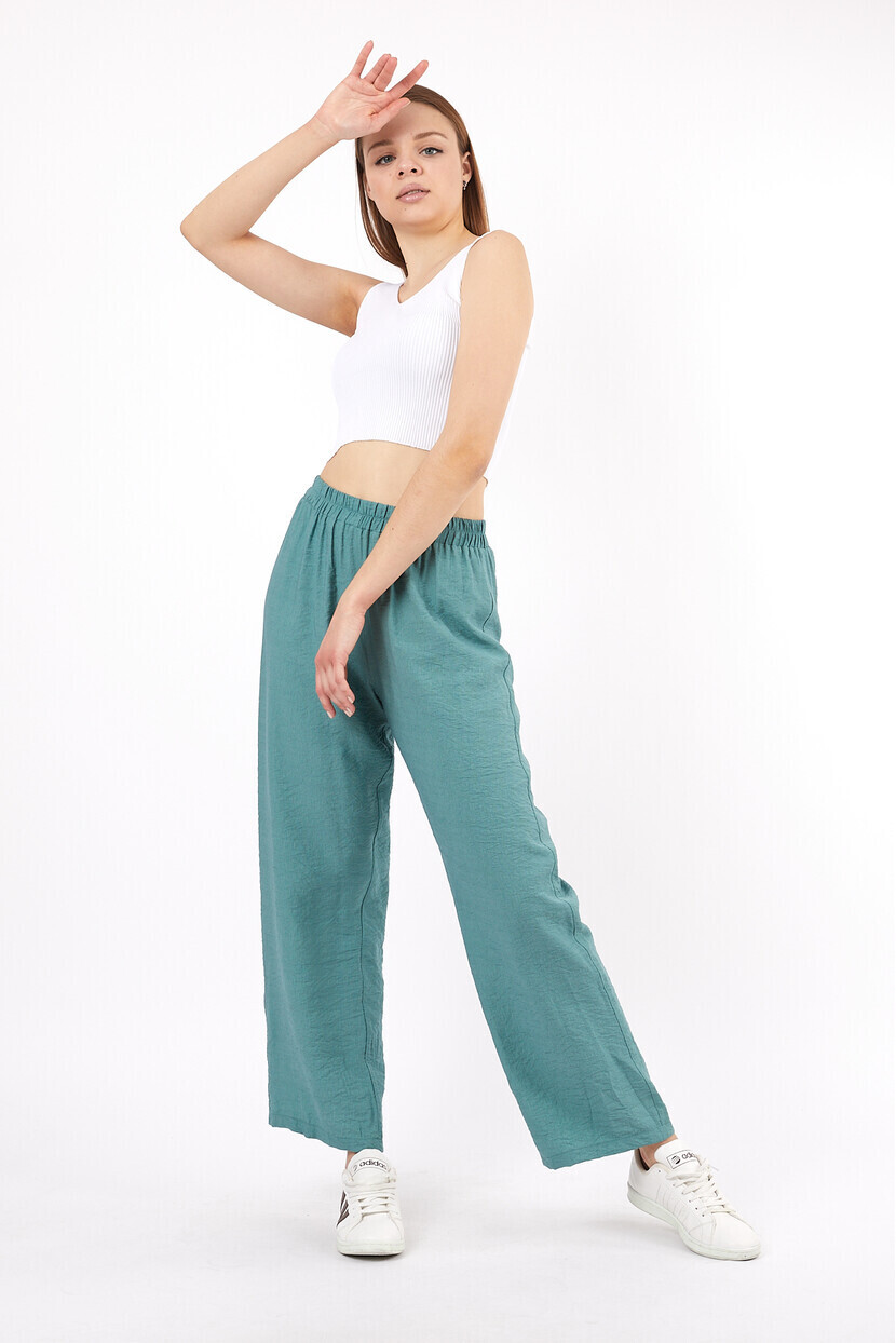 Twenty3 Kadın Dokuma Kumaş Rahat Kesim Pantolon