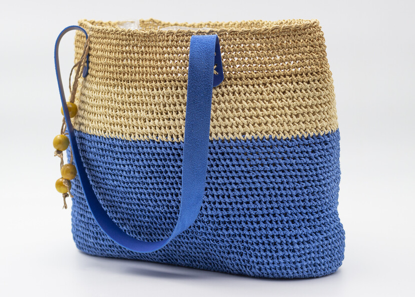 Twenty3 Kadın El Yapımı İki Renkli  Hasır Çanta