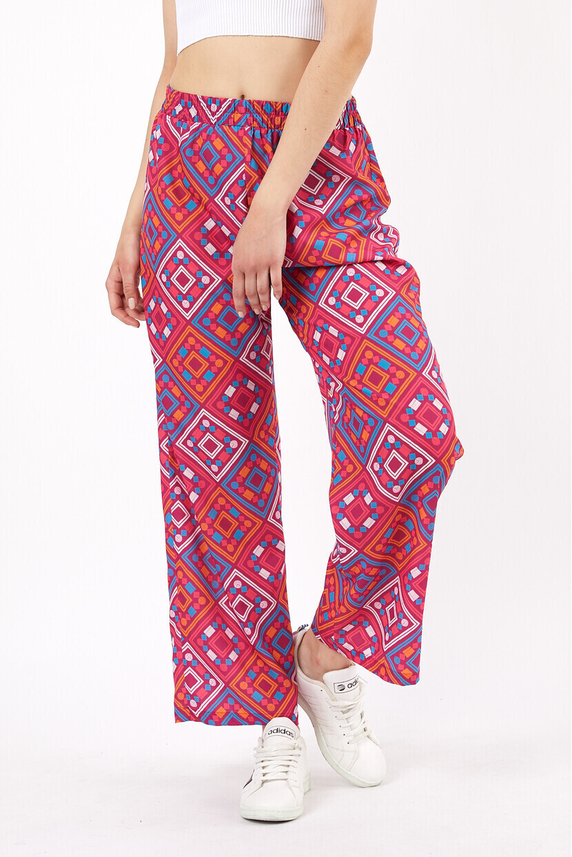 Twenty3 Kadın Multi Desenli Rahat Kesim Pantolon