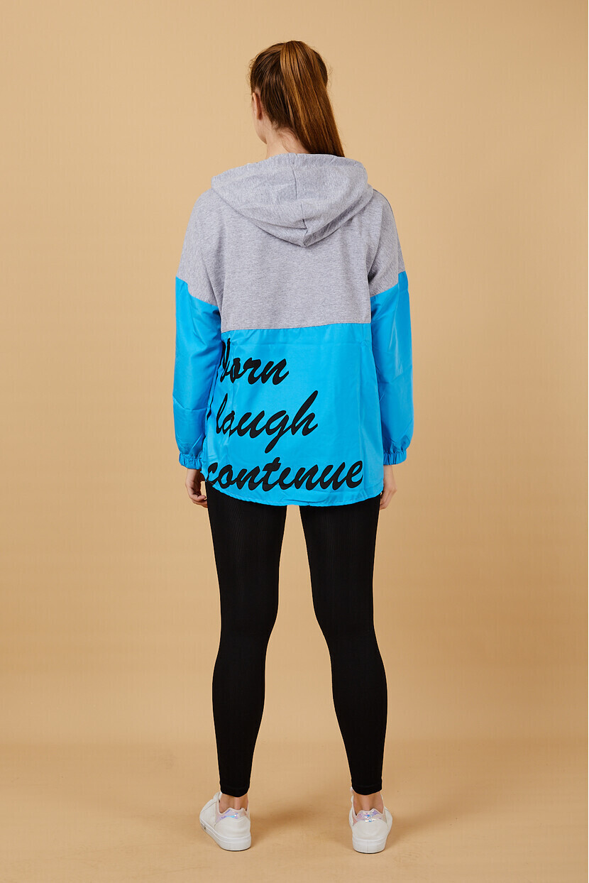 Twenty3  Kadın Neon Baskılı Kapuşonlu Sweatshırt