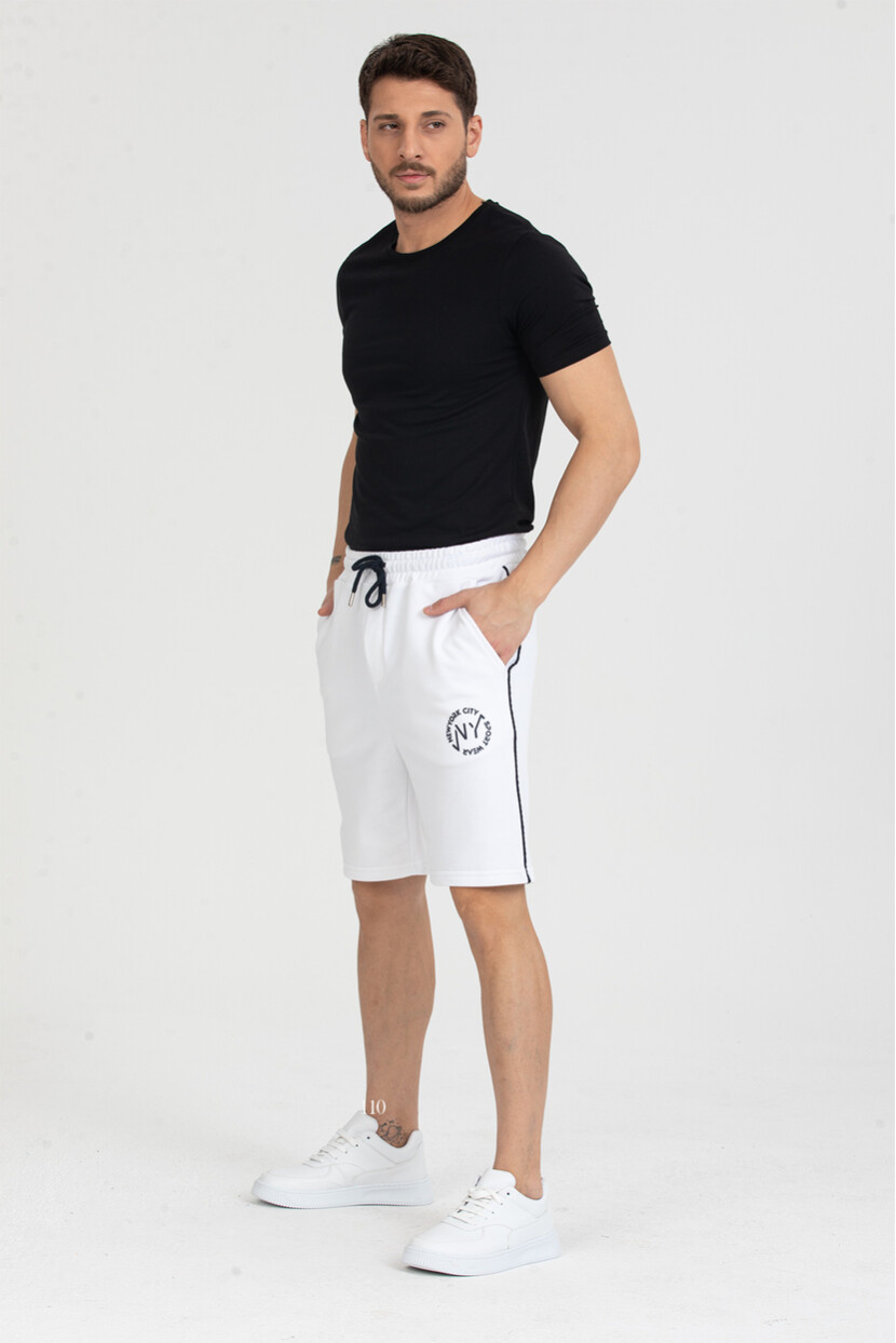 Twenty3 Erkek Baskılı Yanı Biyeli Cepli Regular Fit Şort