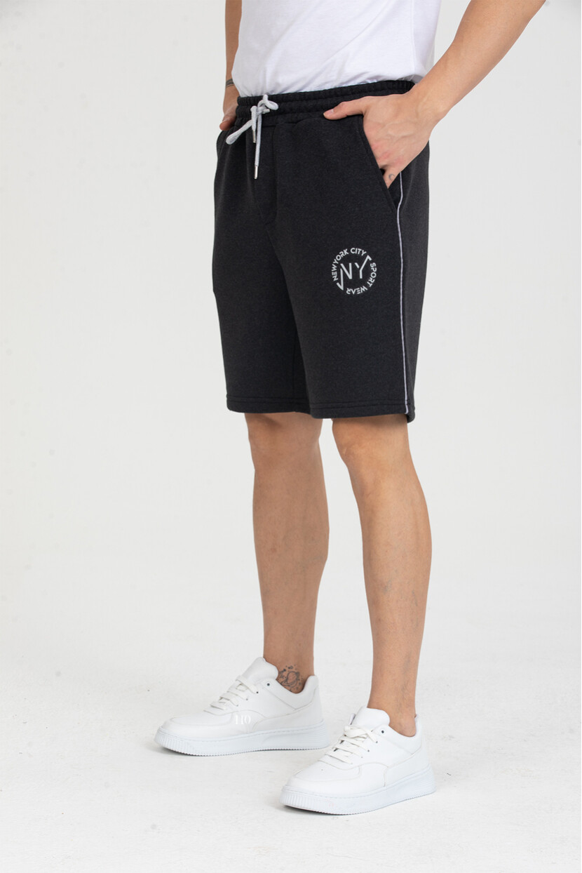 Twenty3 Erkek Baskılı Yanı Biyeli Cepli Regular Fit Şort