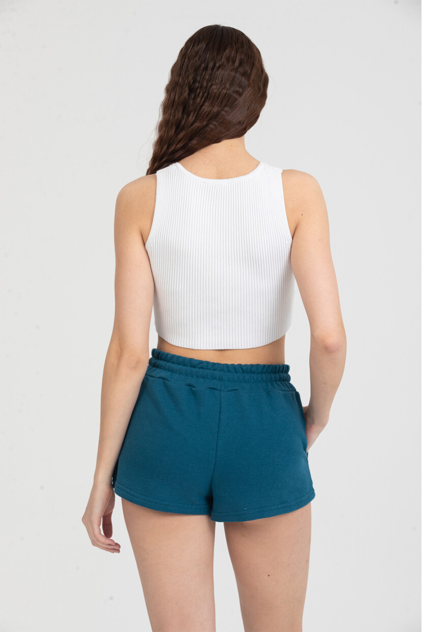 Twenty3 Kadın Beli Lastikli Basic Kısa Cepli Şort