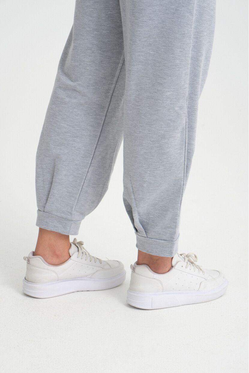 Twenty3 Kadın Beli Lastikli Paça Detaylı Düz Basic Eşofman Altı