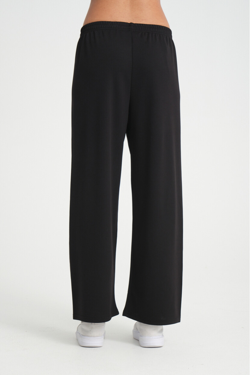 Twenty3 Kadın Beli Lastikli Yazlık Bol Paça Krep Uzun Pantolon