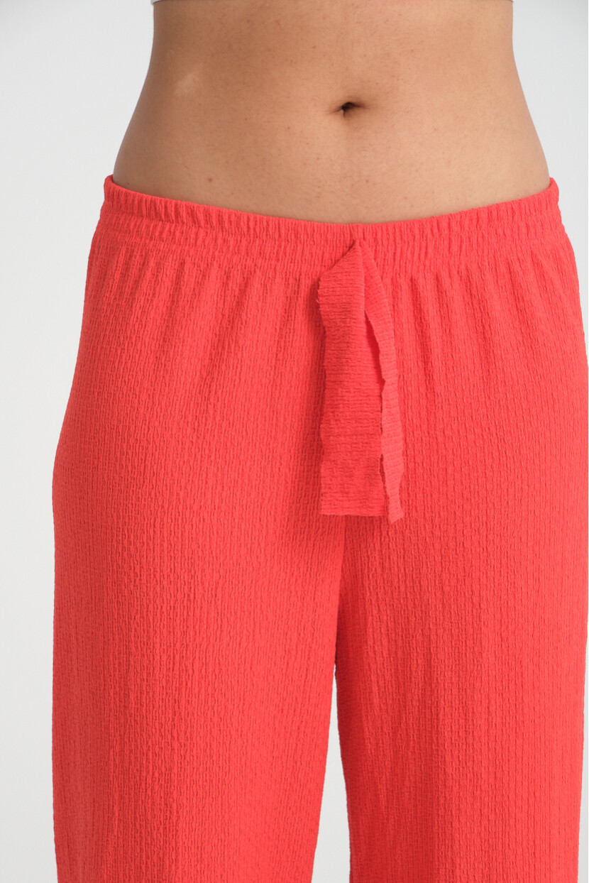 Twenty3 Kadın Beli Lastikli Yazlık Bol Paça Krep Uzun Pantolon