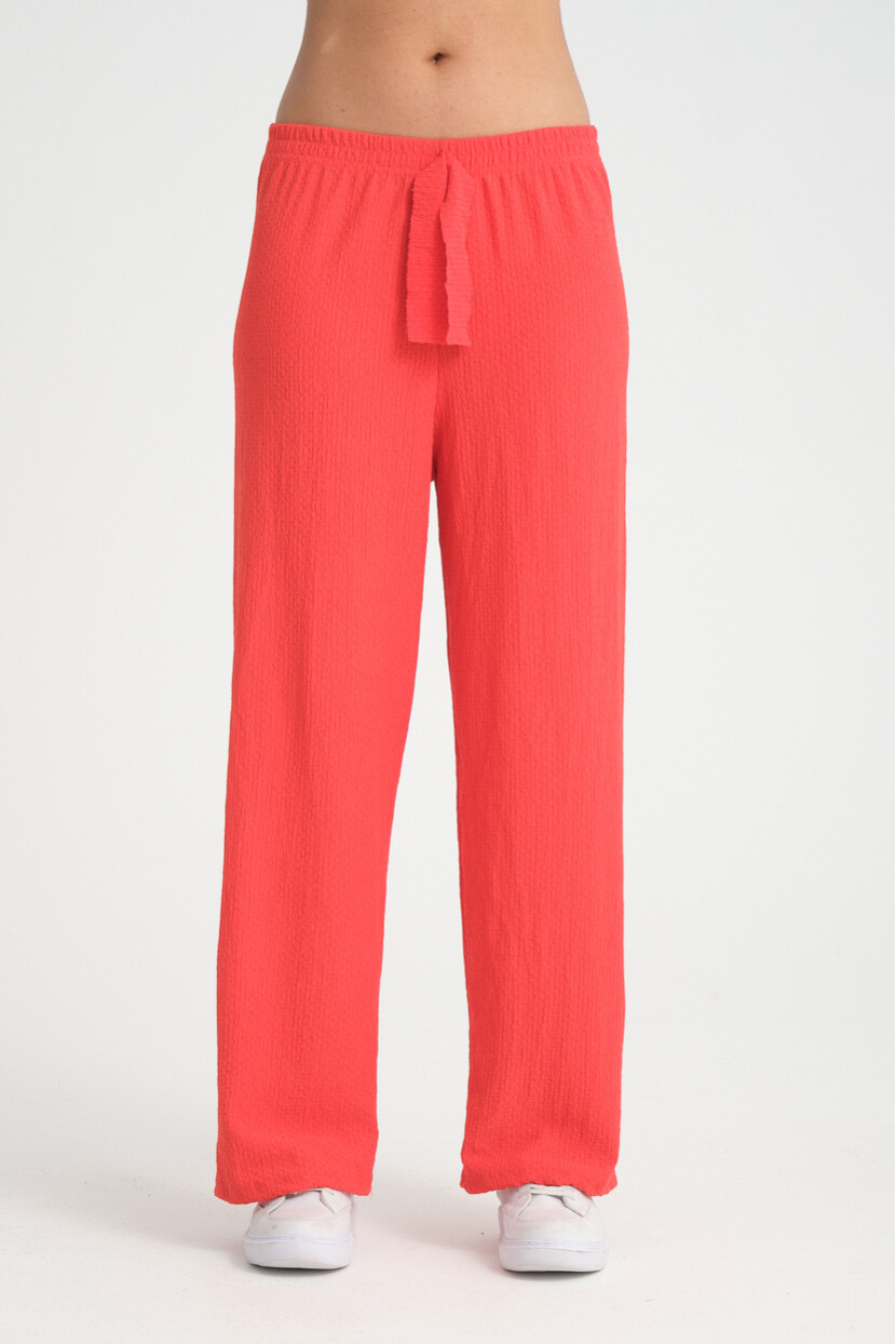 Twenty3 Kadın Beli Lastikli Yazlık Bol Paça Krep Uzun Pantolon