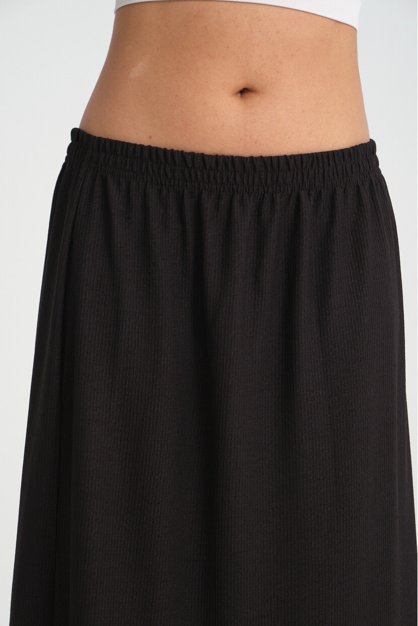 Twenty3 Kadın Beli Lastikli Yazlık Fırfırlı Uzun Krep Etek 