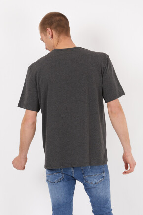 Twenty3 Erkek Basic Oversize Brooklyn Baskılı Kısa Kol T-Shirt
