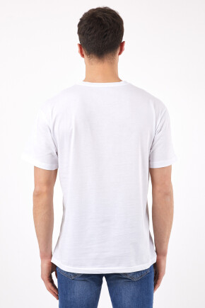 Twenty3 Erkek Sıfır Yaka Basic Oversize Düz T-Shirt 