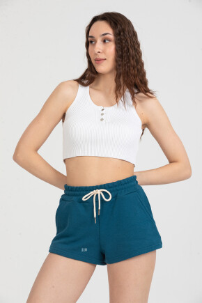 Twenty3 Kadın Beli Lastikli Basic Kısa Cepli Şort