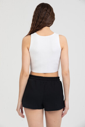 Twenty3 Kadın Beli Lastikli Basic Kısa Cepli Şort