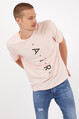 Twenty3 Erkek Basic Oversize Air Baskılı Kısa Kol T-Shirt