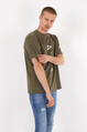 Twenty3 Erkek Basic Oversize Air Baskılı Kısa Kol T-Shirt