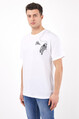 Twenty3 Erkek Basic Oversize Önü ve Arkası Uzay Temalı Baskılı T-Shirt 