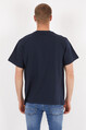 Twenty3 Erkek Basic Oversize Sıfır Yaka Cepli T-Shirt