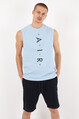 Twenty3 Erkek Basic Rahat Kesim Air Baskılı Kolsuz T-Shirt