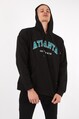 Twenty3 Erkek Kapişonlu Oversize Basic Atlanta Baskılı Sweat Shirt