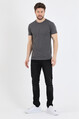 Twenty3 Erkek Sıfır Yaka Regular Fit Basic T-Shirt