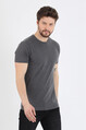 Twenty3 Erkek Sıfır Yaka Regular Fit Basic T-Shirt