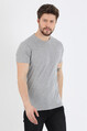 Twenty3 Erkek Sıfır Yaka Regular Fit Basic T-Shirt