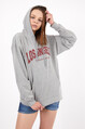 Twenty3 Kadın Los Angeles Baskılı Oversize Sweat Shirt