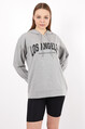 Twenty3 Kadın Los Angeles Baskılı Oversize Sweat Shirt