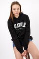 Twenty3 Kadın Los Angeles Baskılı Oversize Sweat Shirt