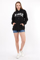 Twenty3 Kadın Los Angeles Baskılı Oversize Sweat Shirt