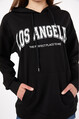 Twenty3 Kadın Los Angeles Baskılı Oversize Sweat Shirt